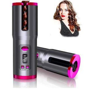 SENLLY Cordless Automatic Hair Curler, Auto Curling Iron with Adjustable 6 Tempe